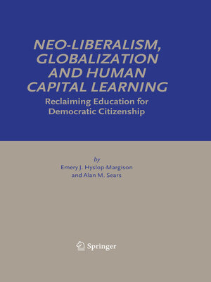 cover image of Neo-Liberalism, Globalization and Human Capital Learning